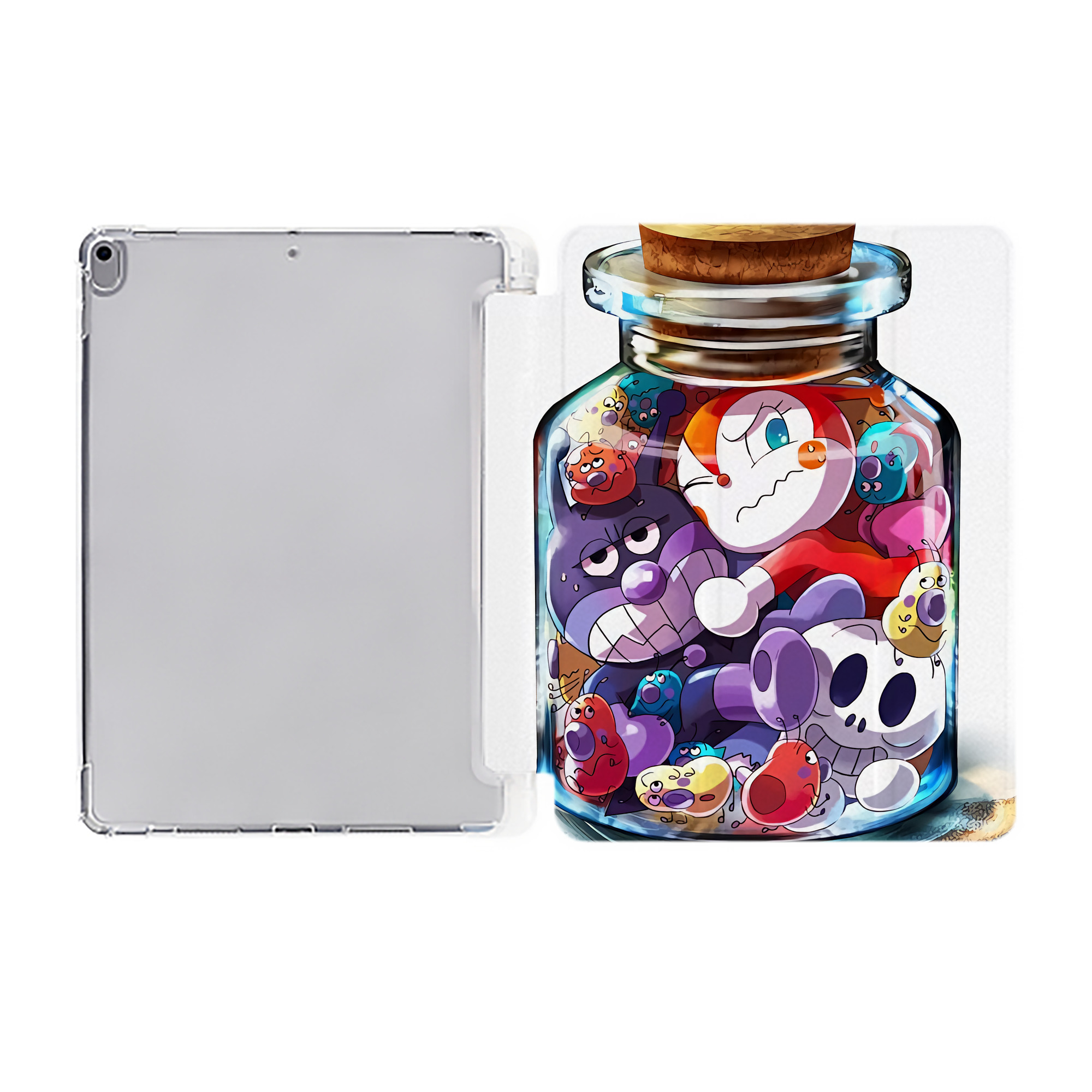 （画像用） アンパンマン Anpanman IPad ケース ペン収納付き 三つ折りスタンド PUレザー×シリコン 対応機種9.5/10.5/10.9インチ